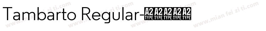 Tambarto Regular字体转换